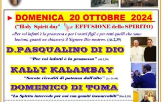 Holy Spirit Day – 20 Ottobre 2024