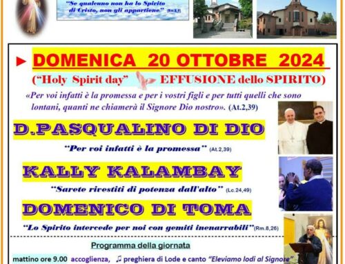 Holy Spirit Day – 20 Ottobre 2024